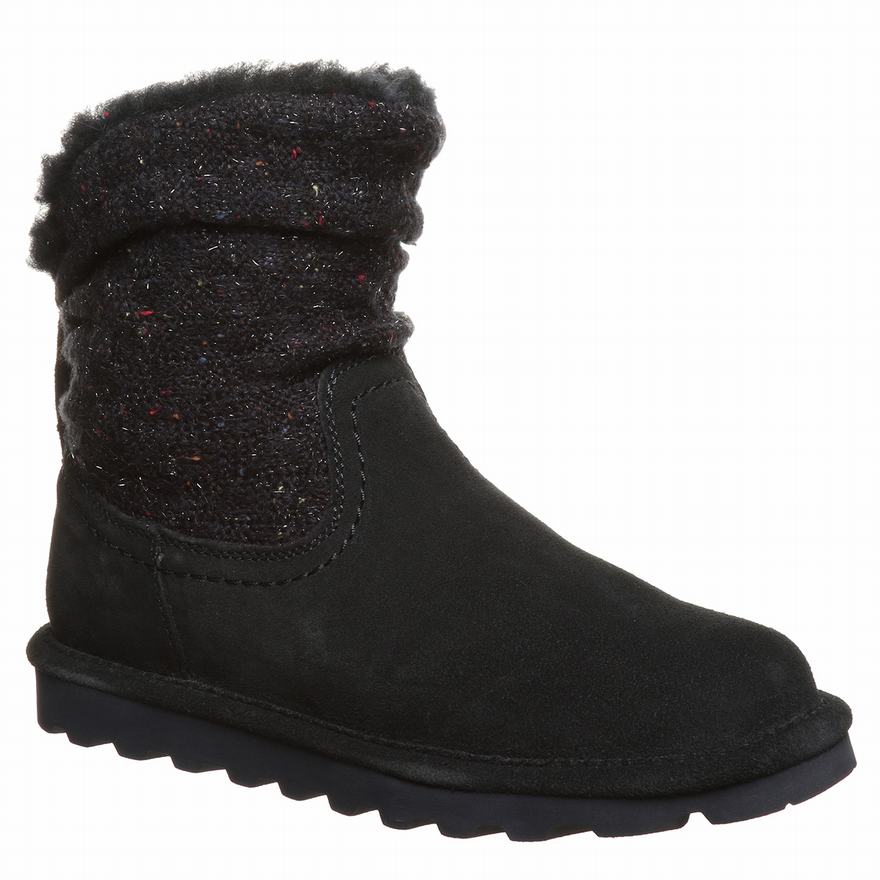 Bearpaw Virginia Snow Boots UK - Women's Boots Navy ||GXTNWE-310||